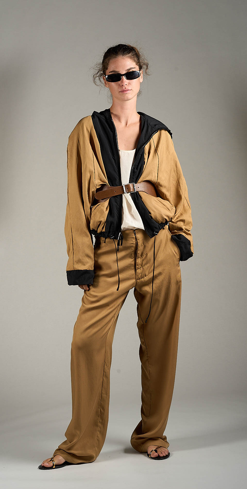 DANIELE BASTA LEATHER AND SILVER JACKET